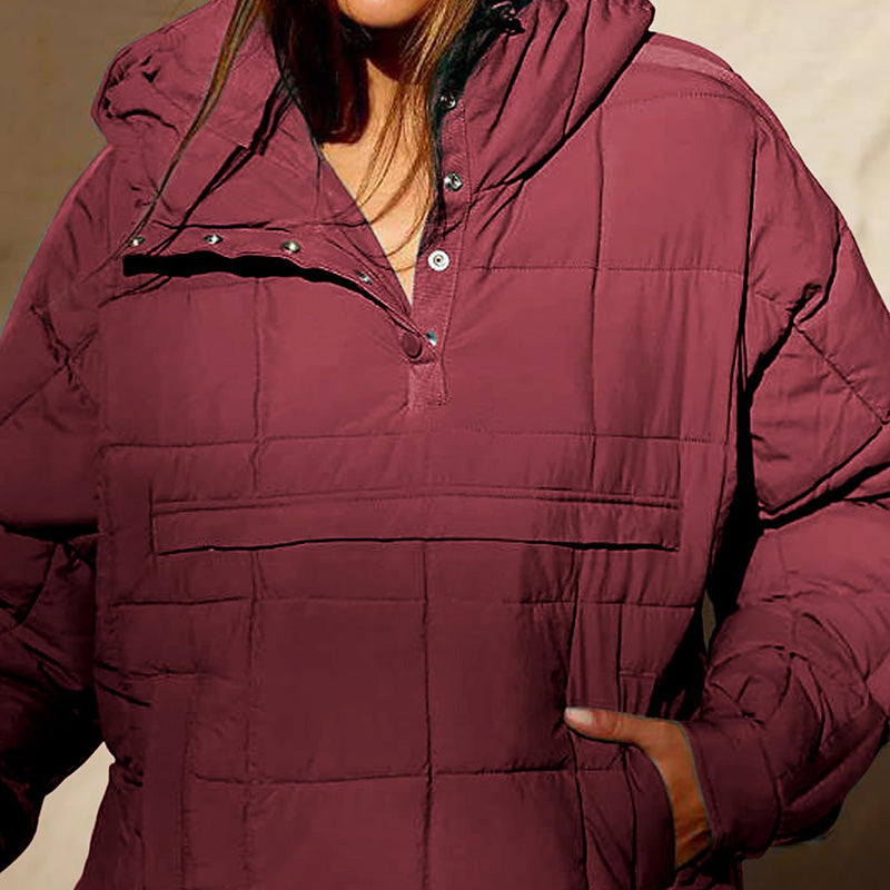 🔥49% OFF🌟Warm loose hooded coat for women in winter