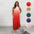 💖LAST DAY SALE 50% OFF💖Gradient Pleated Halter Neck Dress
