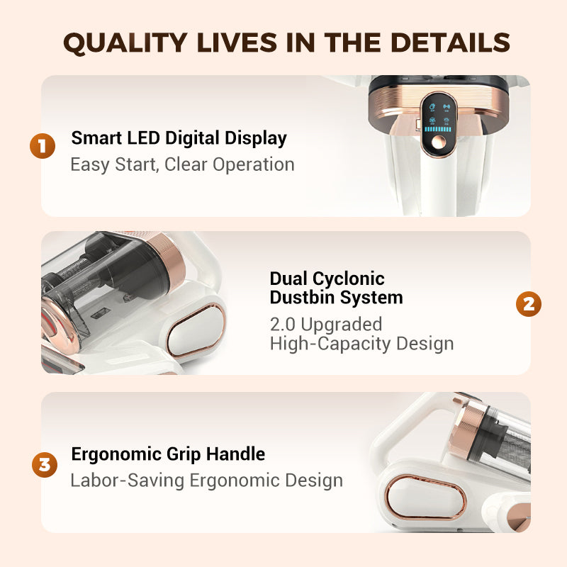 ✨HOT SALE 49% OFF ✨Mattress Vacuum Cleaner for Dust Mites Removal