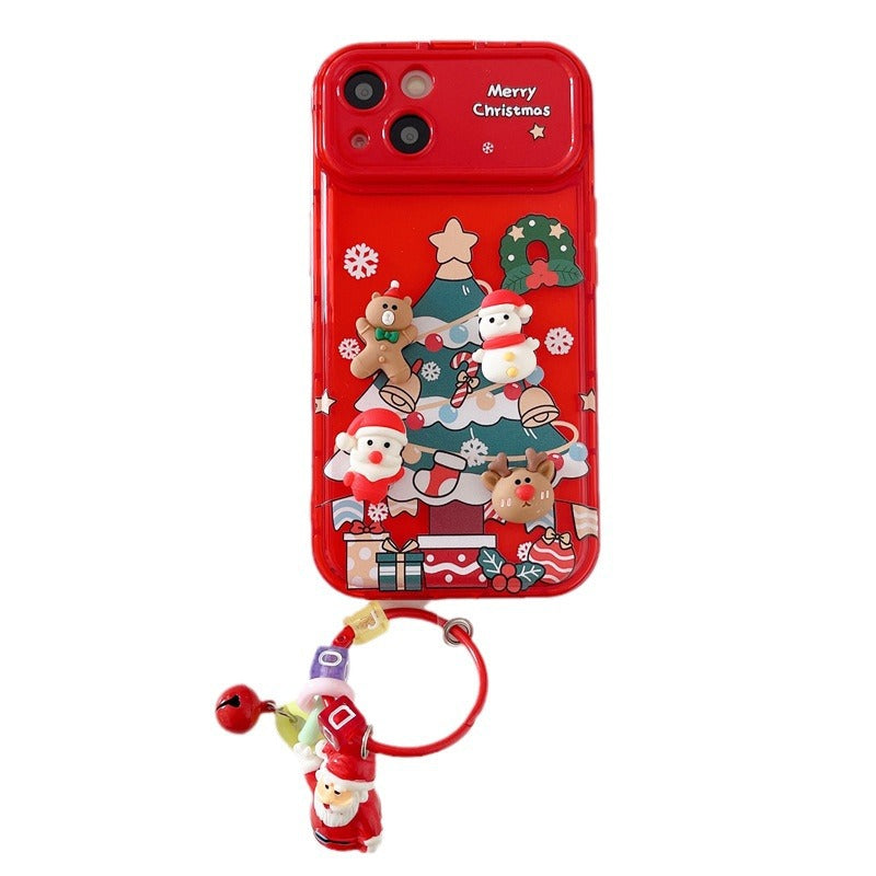 🎄Christmas Hot Sale 49% OFF🔥Christmas Tree Pendant Flip Mirror Case Cover For iPhone🎅
