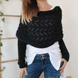 💥Women’s Knitted Cut-Out Shawl Poncho Wrap