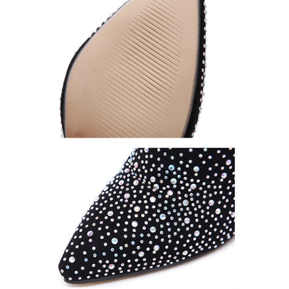 💥Hot Sales - 50% OFF✨Women’s Sparkly Faux Diamonds Over-the-Knee Boots👠