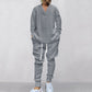 💥Heute angekommen – 50%💥 2-teiliges Herren-Set aus Baggy-Sweatshirt mit V-Ausschnitt und Jogginghose