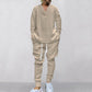 💥Heute angekommen – 50%💥 2-teiliges Herren-Set aus Baggy-Sweatshirt mit V-Ausschnitt und Jogginghose