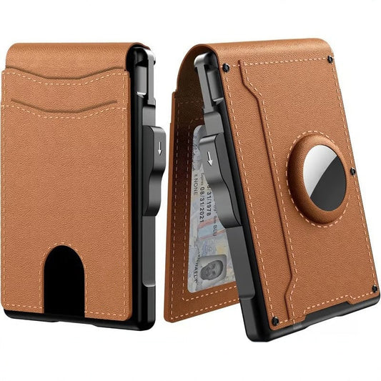 💥Neuer heißer Verkauf 2025💝Kompakte Brieftasche aus PU-Leder im Business-Stil für Herren mit RFID-Blockierung für den täglichen Gebrauch (kein Airtag)