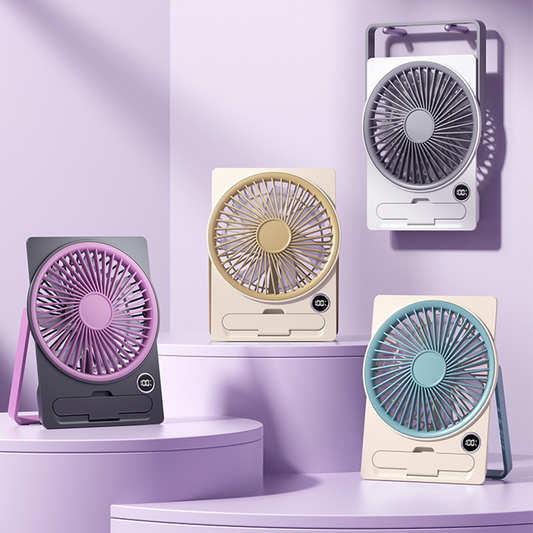🌬️💨 Ultradünner USB-Miniventilator - Wiederaufladbar & Tragbar!🔋