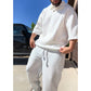 Men’s Casual Solid Color 2-Piece Set