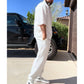 Men’s Casual Solid Color 2-Piece Set