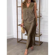 🌸New Arrival 50%OFF💖 Women's Elegant Sleeveless Top and Skirt Set