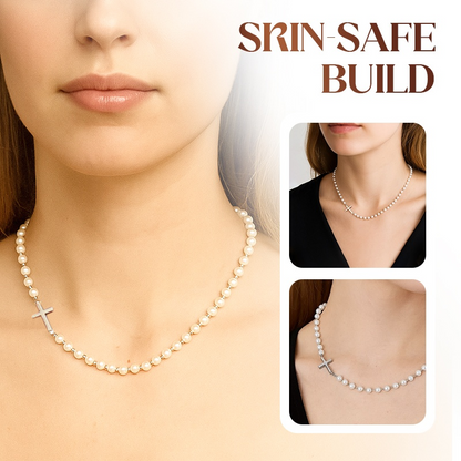 💥BUY 2 discount 20%💥Women’s Elegant Cross Synthetic Pearl Necklace
