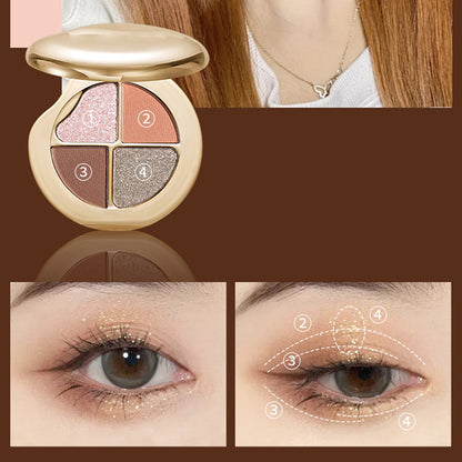 🔥New release in 2025🔥Hot Sale 50% OFF✨🔥4-Color Highly Pigmented Long-Lasting Eyeshadow Palette