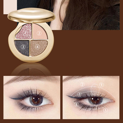 🔥New release in 2025🔥Hot Sale 50% OFF✨🔥4-Color Highly Pigmented Long-Lasting Eyeshadow Palette