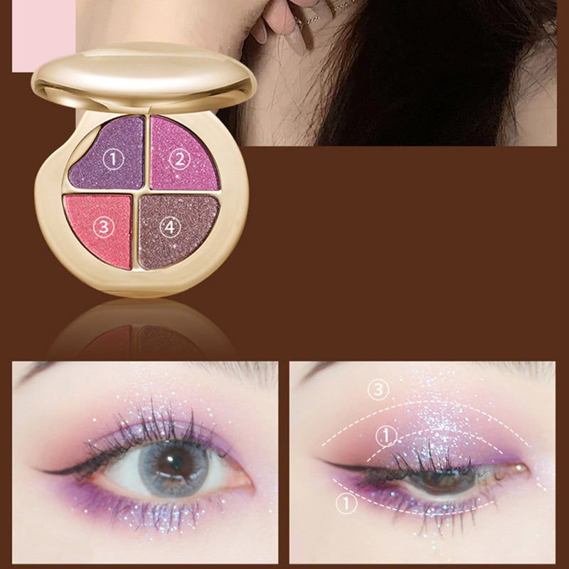 🔥New release in 2025🔥Hot Sale 50% OFF✨🔥4-Color Highly Pigmented Long-Lasting Eyeshadow Palette