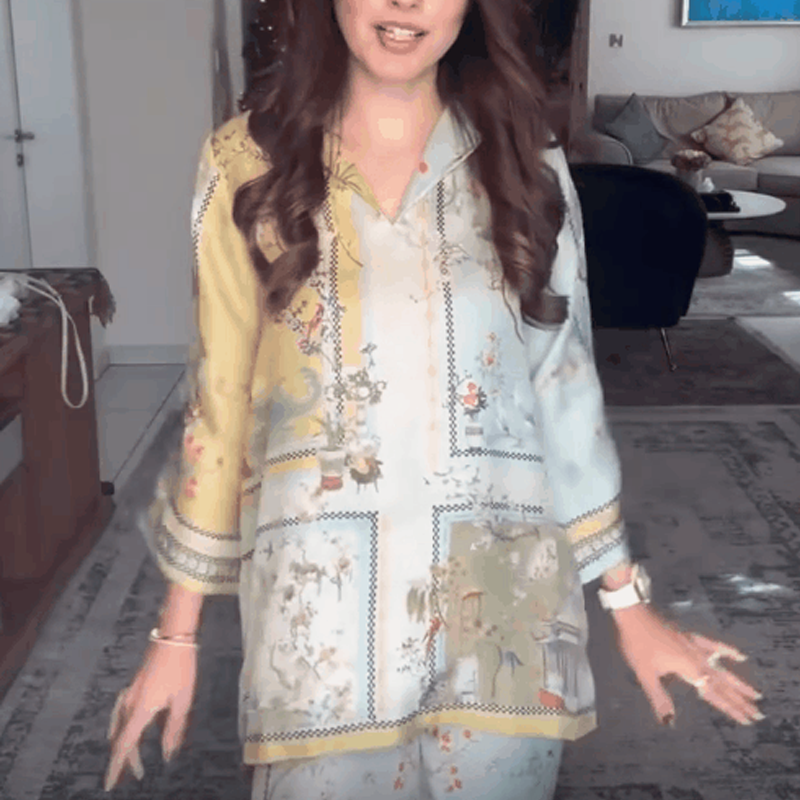 Women's Soft Nature Print Casual 2-Piece Set
