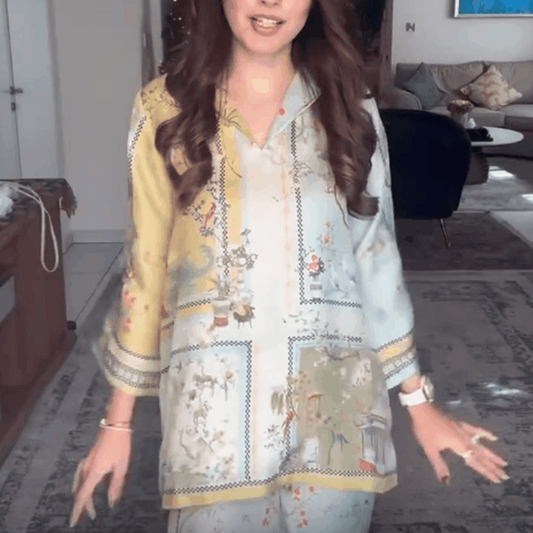 Women's Soft Nature Print Casual 2-Piece Set