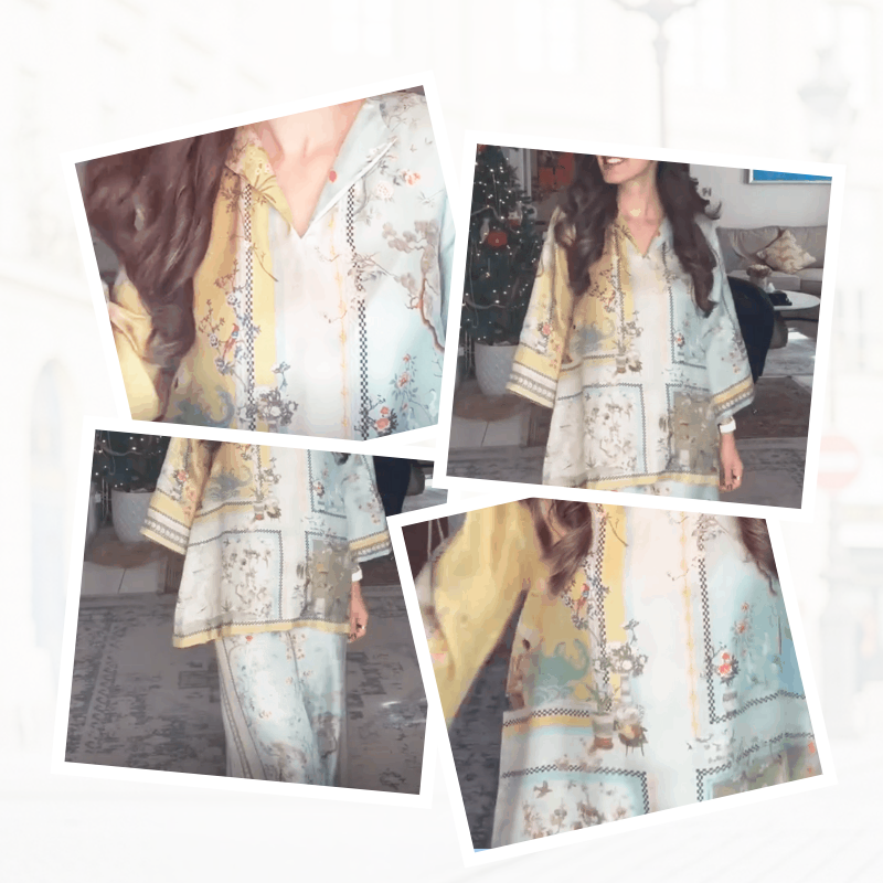 Women's Soft Nature Print Casual 2-Piece Set