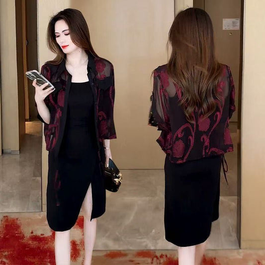 Women's Floral Chiffon Shirt