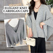 Women's Elegant Knit Cardigan Cape